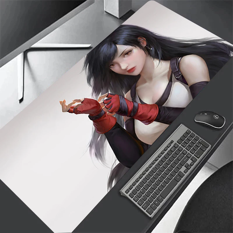 Gamer E-Sports Gaming Mouse Pad Anime Large Mousepad 900x400mm Final Fantasy XIV Non-Slip Mouse Mat Office HD Print Keyboard Pad