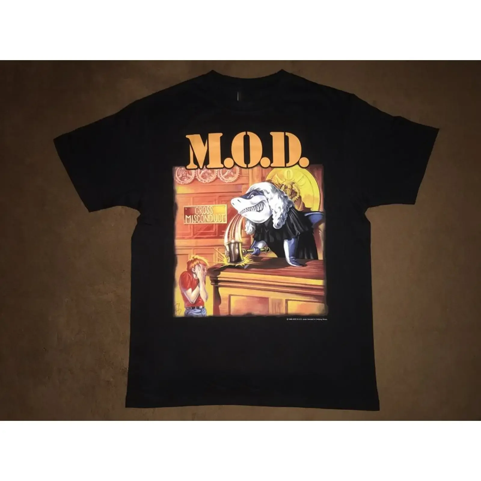 M O D T shirt fascia Gross Misconduct METODO DI DISTRUZIONE taglia intera S 5XL SO11 vintage Washed Stretched Comfortable