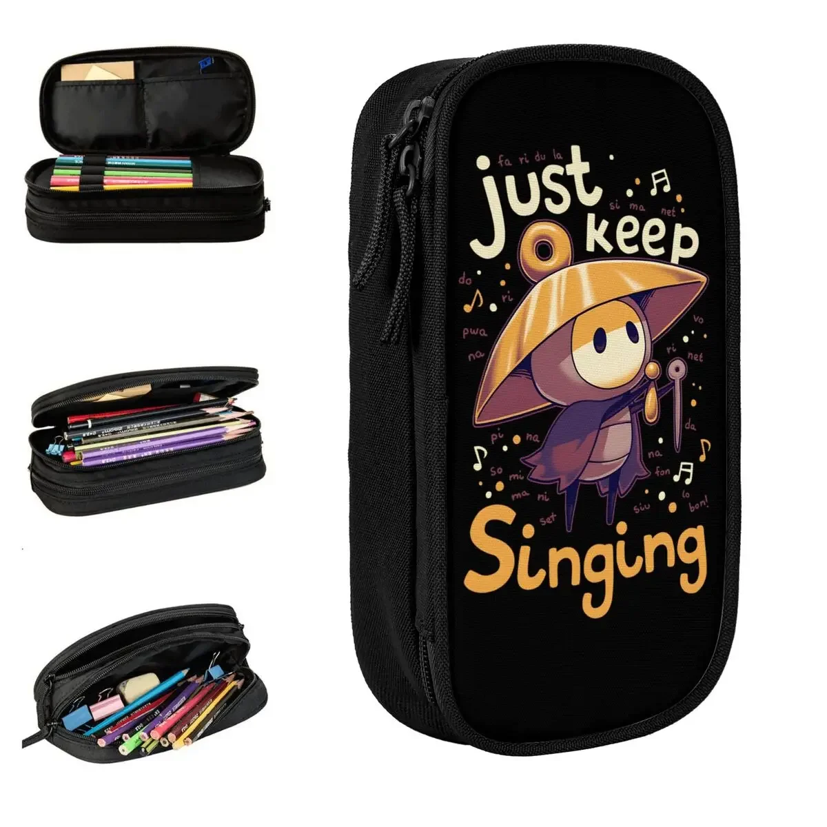 Hollow Knight Silksong Sherma Pencil Case Lovely Pen Bag for Student Big Capacity Students School Gift Pencil Box