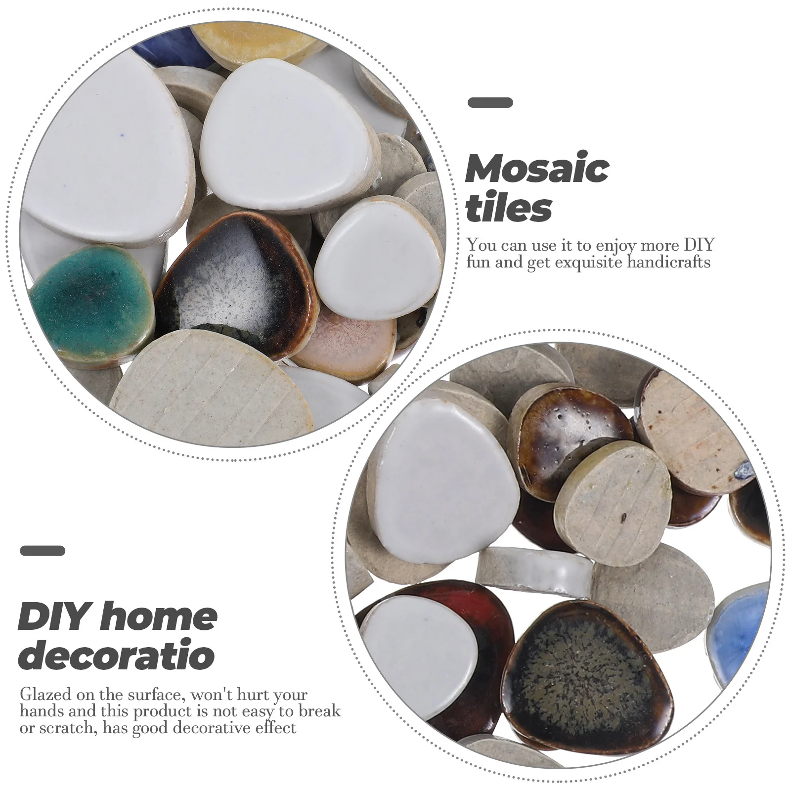 1 Bag Of Mosaic Materials Ceramic Tiles: A Crafter's Dream thumbnail