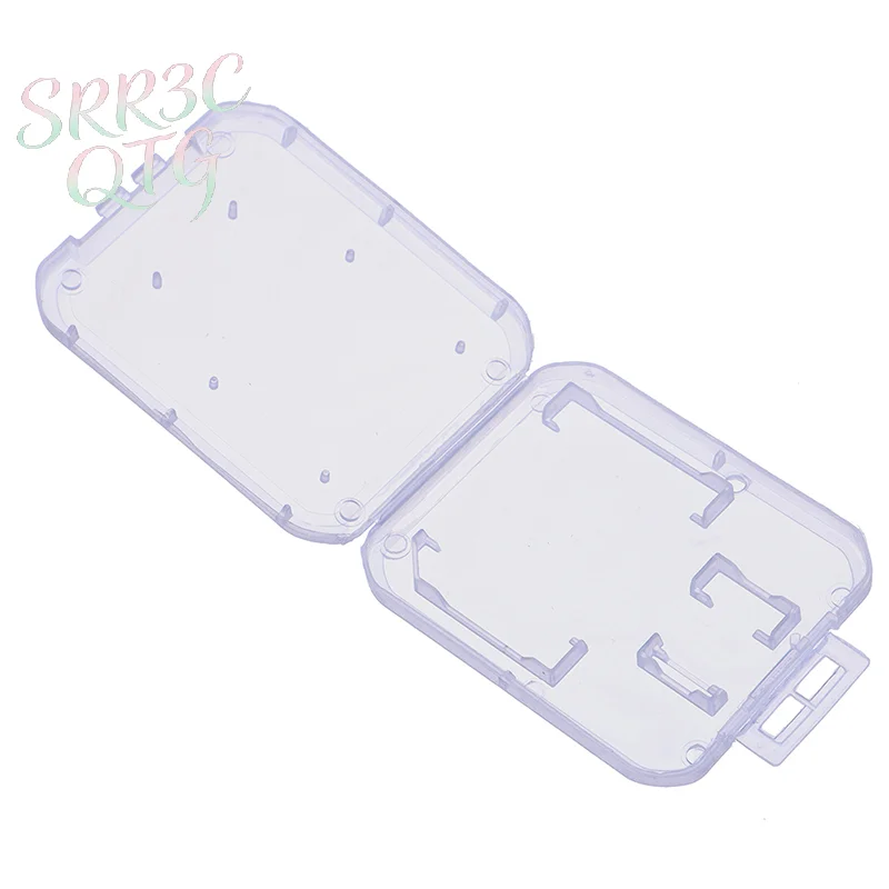 Hot 10pcs Clear Plastic Memory Card Case Stick Micro  TF Card Storage  Protection Holder Transparent Memory Card Storage Boxes