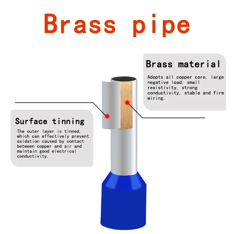 400pcs Tube Type Terminal Set European Type Tube Type Terminal Combination Boxed Cold Pressing Terminal image 6