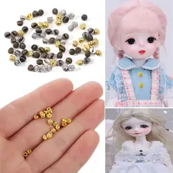 Dollhoues Miniature Pattern Decoration Craft Mini Coat Buttons DIY Doll Clothes Metal Buckles Clothing Sewing Buckle