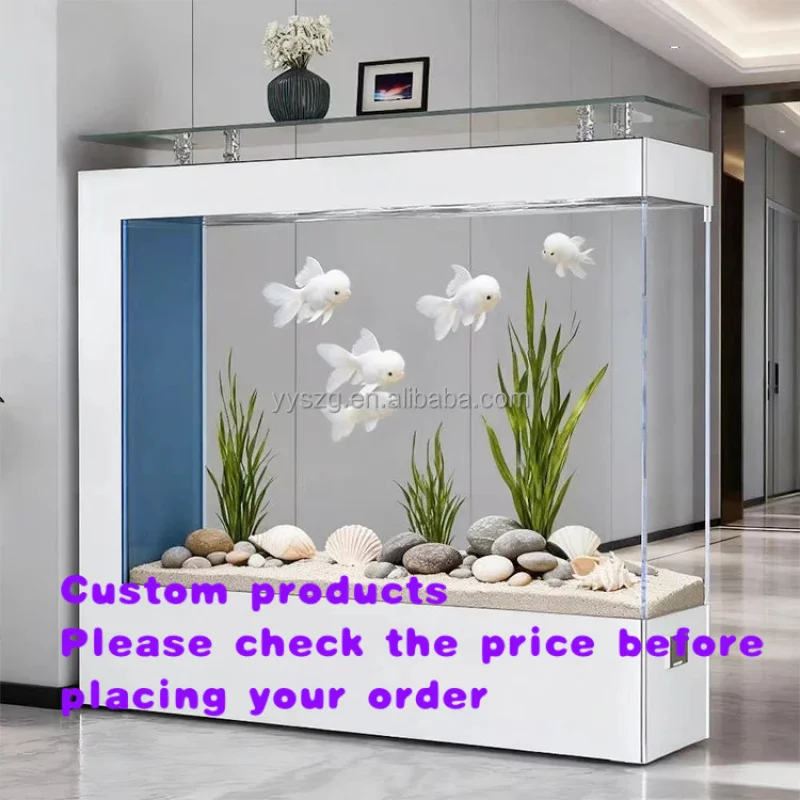 

custom.Large Custom Aquarium with Side System, OEM ODM Frame Color Customizable Fish