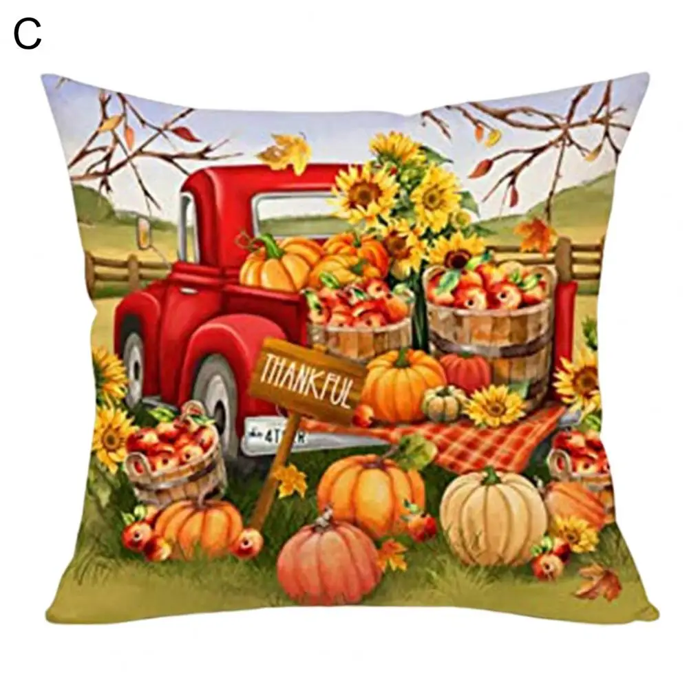 

Pillow Slipcover Exquisite Cushion Case Autumn Harvest Festival Thanksgiving Pillow Cover