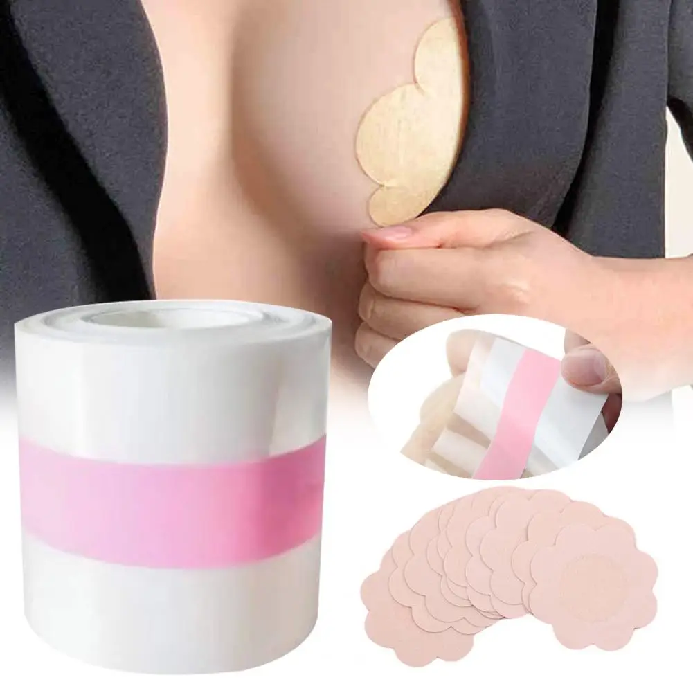 1 Set adesivo per il petto multiuso trasparente confortevole abbellire strumento di bellezza traspirante nastro per sollevamento del seno in Silicone da donna