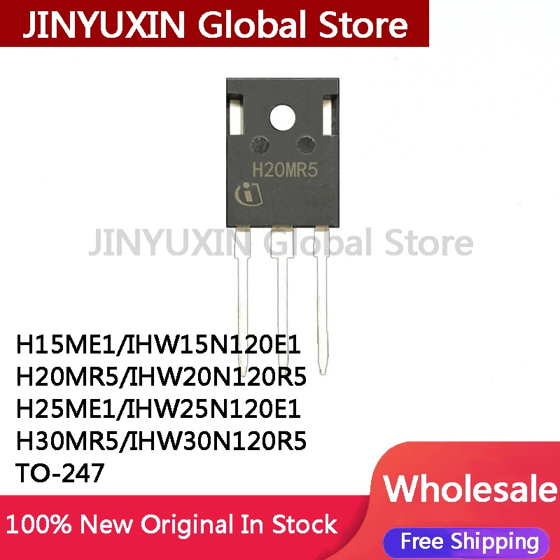 5Pcs  H15ME1 IHW15N120E1 H20MR5 IHW20N120R5 H25ME1 IHW25N120E1 H30MR5 IHW30N120R5 TO-247  In Stock Wholesale