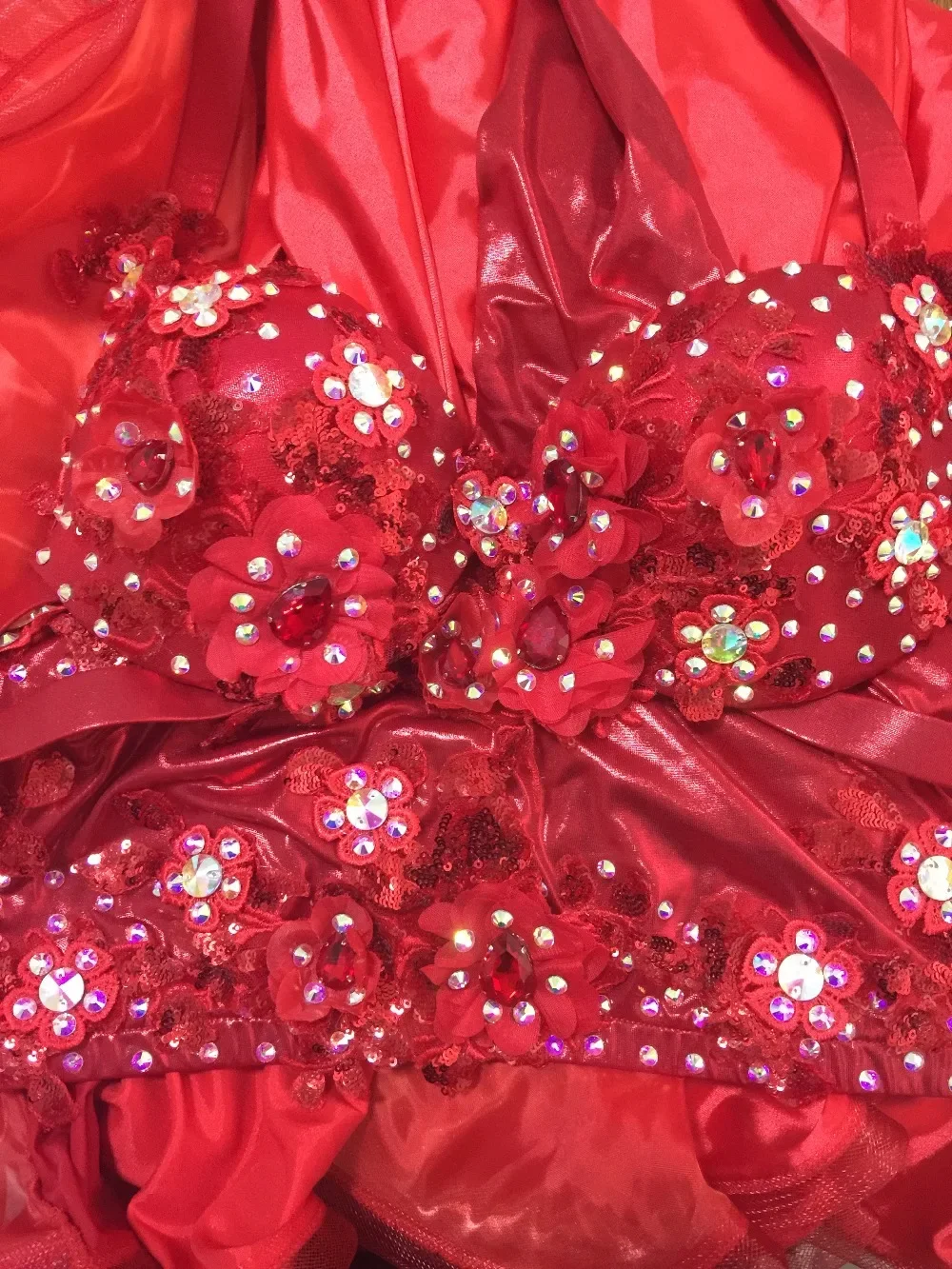 ระบำหน้าท้องแบบตะวันออกชุดเต้นรำยิปซีอินเดียชุดบราเข็มขัดห่วงโซ่ผ้าพันคอแหวนกระโปรงชุดสูท306