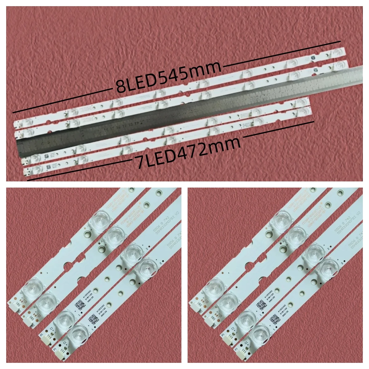 

4pcs 55S421-CA 55S423-CA 55S425-CA 55UD6306 55UD6336 55UD6406 55DP600 55DP603 LVU550NDEL 55D6 GIC55LB111_3030F2.1D GIC55LB112