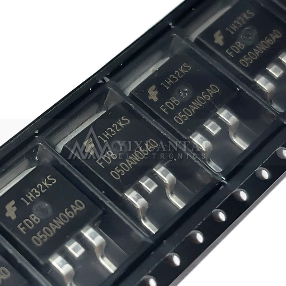 10PCS/LOT NEW Original  FDB050AN06A0  FDB050AN06  Marking:  050AN06A0   MOSFET N-CH 60V 18A/80A D2PAK   TO263