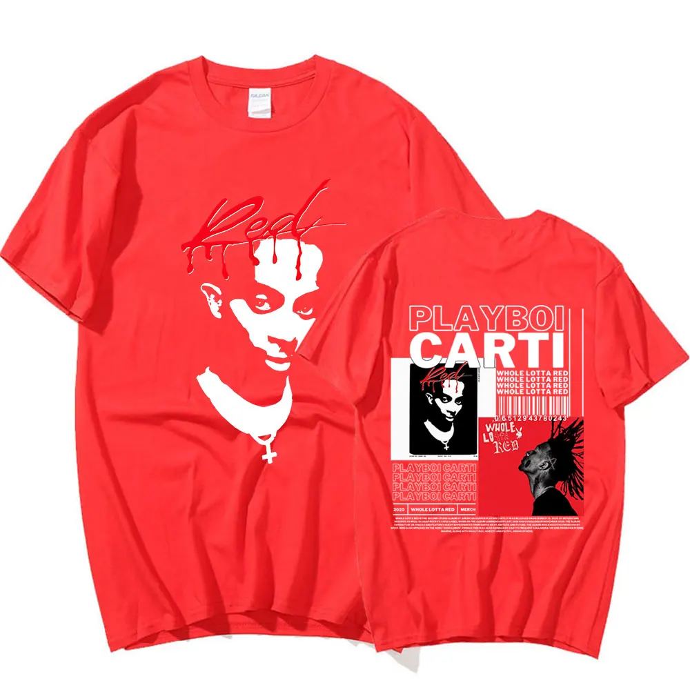 Rapper Playboi Carti T Shirt Music Album Whole Lotta Red Graphic T