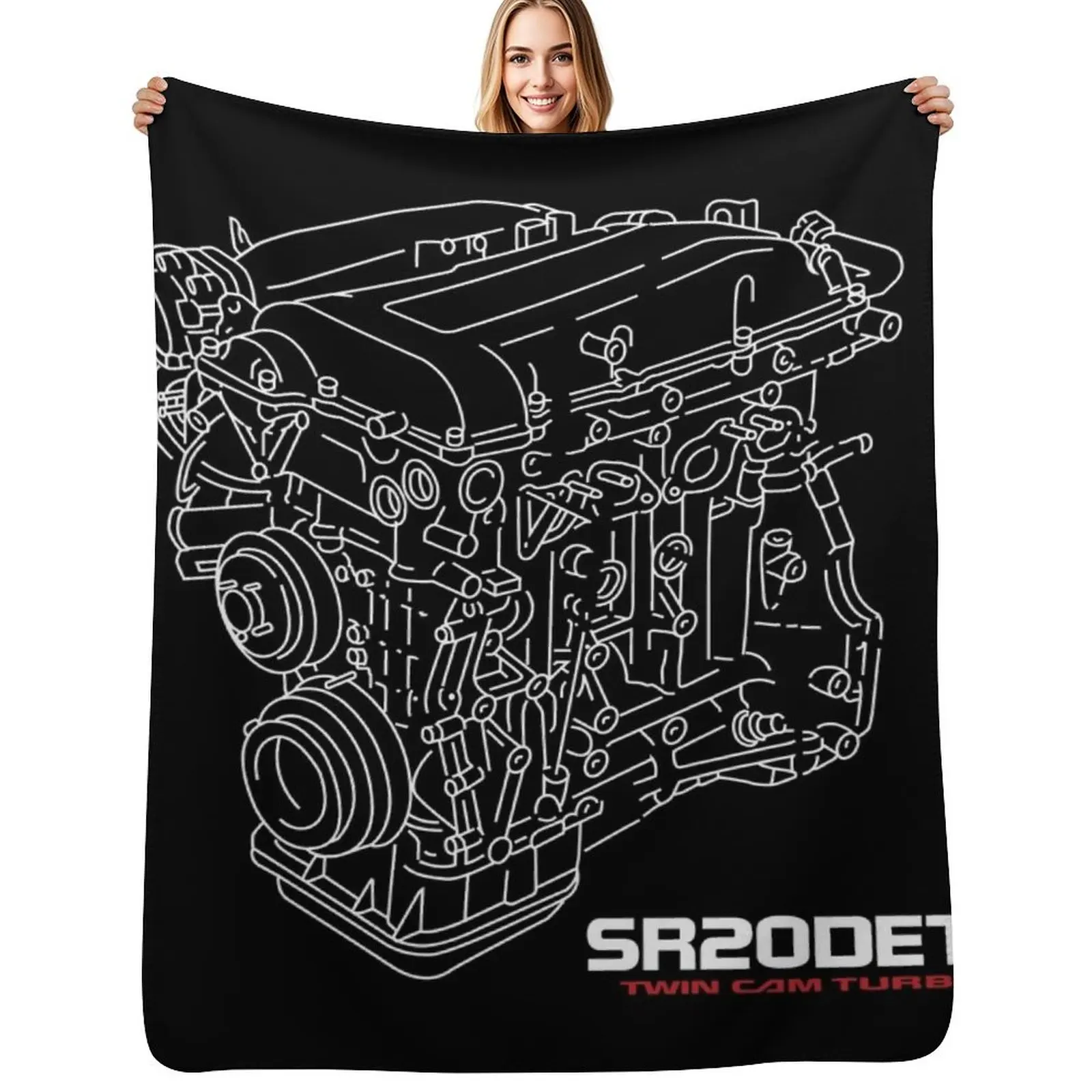 

SR20DET Throw Blanket Bed covers Luxury St Camping christmas gifts Blankets