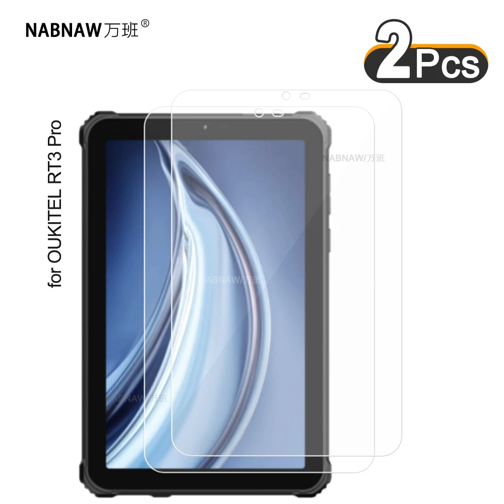 2 Pieces HD Scratch Proof Tempered Glass Screen Protector For Oukitel RT3 Pro 8.0 Tablet Hard Protective Film