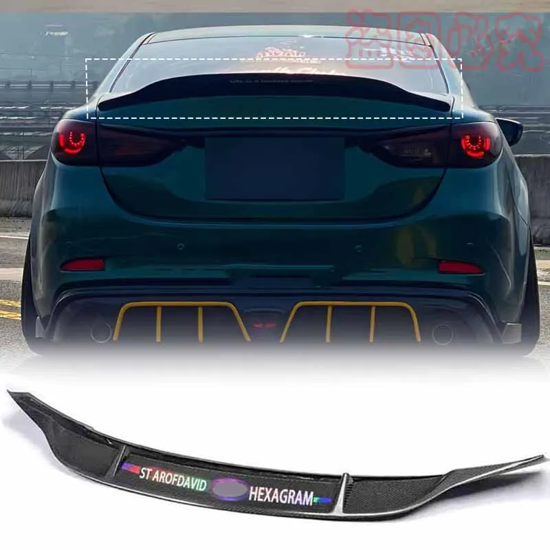 

Suitable for Mazda 6 ATENZA 2014-2018 rear trunk lid boots ducktail spoiler wings 100% carbon fiber tuning external accessories