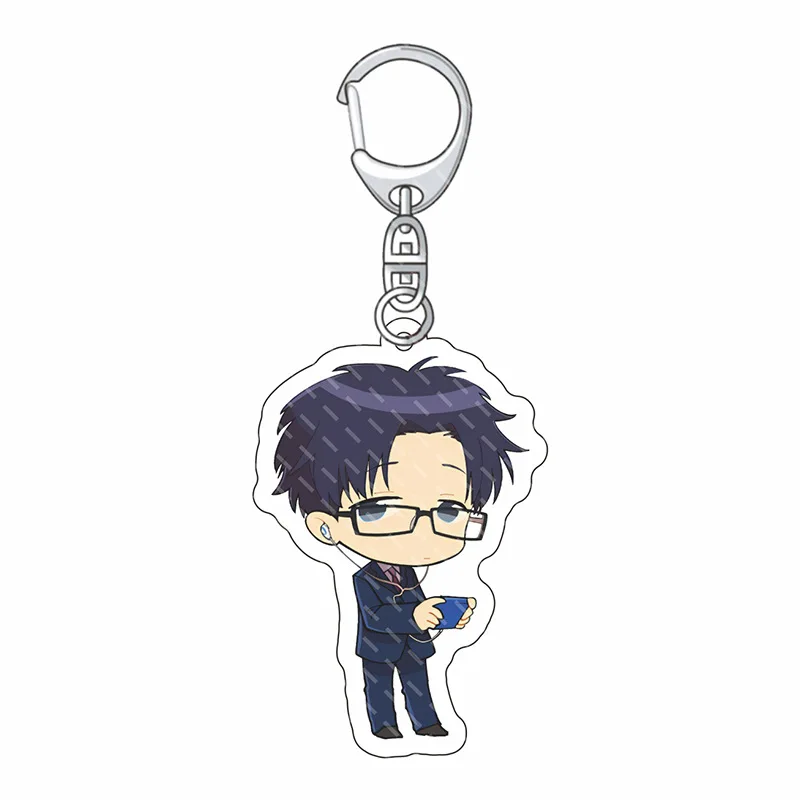 Wotakoi: Love is Hard for Otaku  keychain  llavero Keyrings Pendants