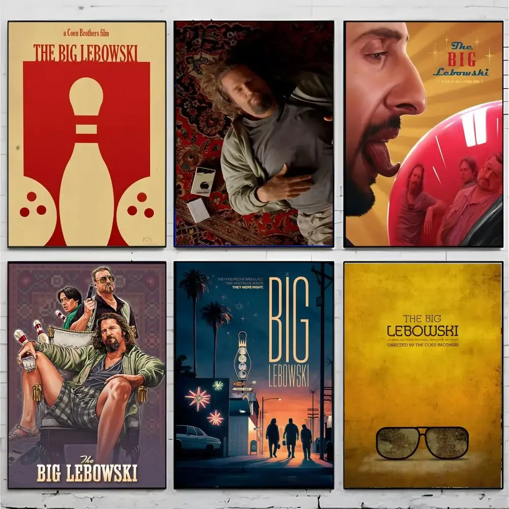 Cult Comedy T-The Big Lebowski Poster Premium Decor Art & Gift for Household Lounge Home Ornaments