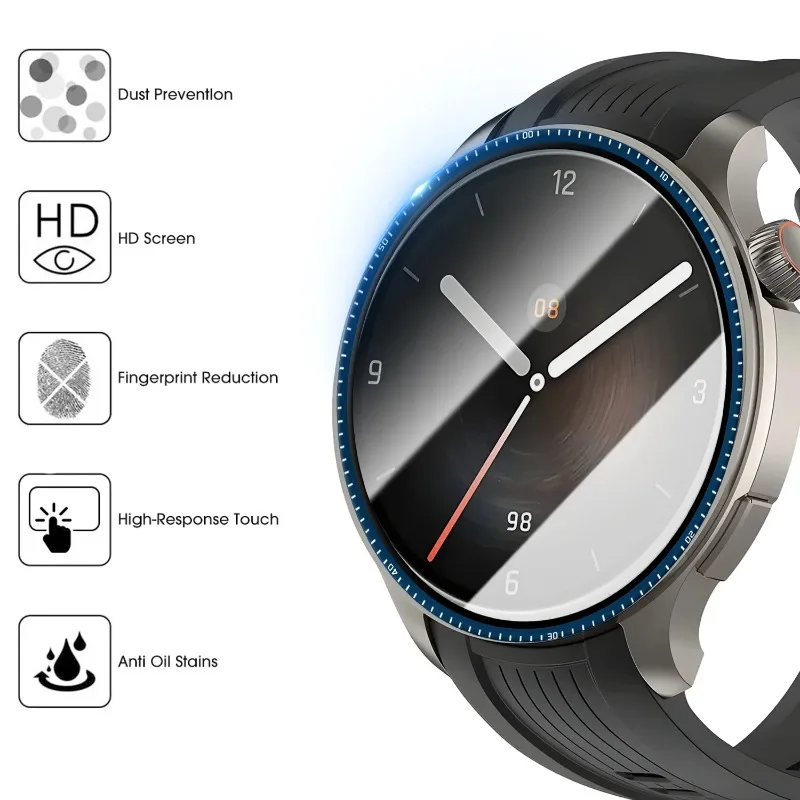 Screen Protector for Amazfit Balance 2 Cover Curved Full Coverage Protective Watch Film for Huami Amazfit Balance2 Accessories