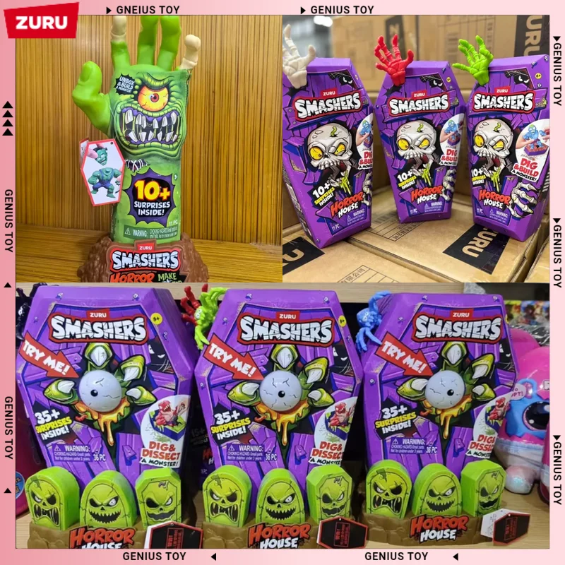 

Zuru Smashers Horror House Make a Monster Ghost Hand Blind Box Interactive Toy Adventure Archaeology Excavation Treasure Tricky