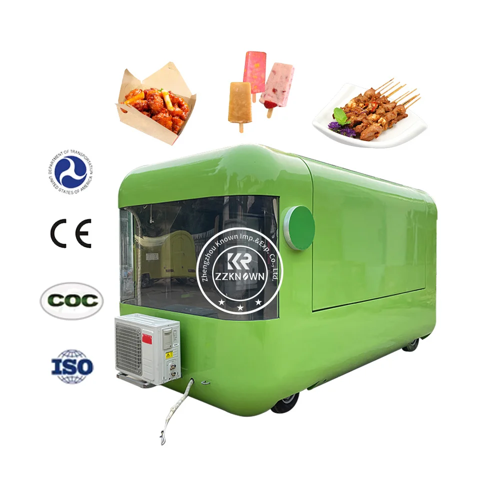 2023 buona reputazione e miglior servizio Food Truck con cucina completa Outdoor Street Fast Food Mobile per con attrezzatura da cucina