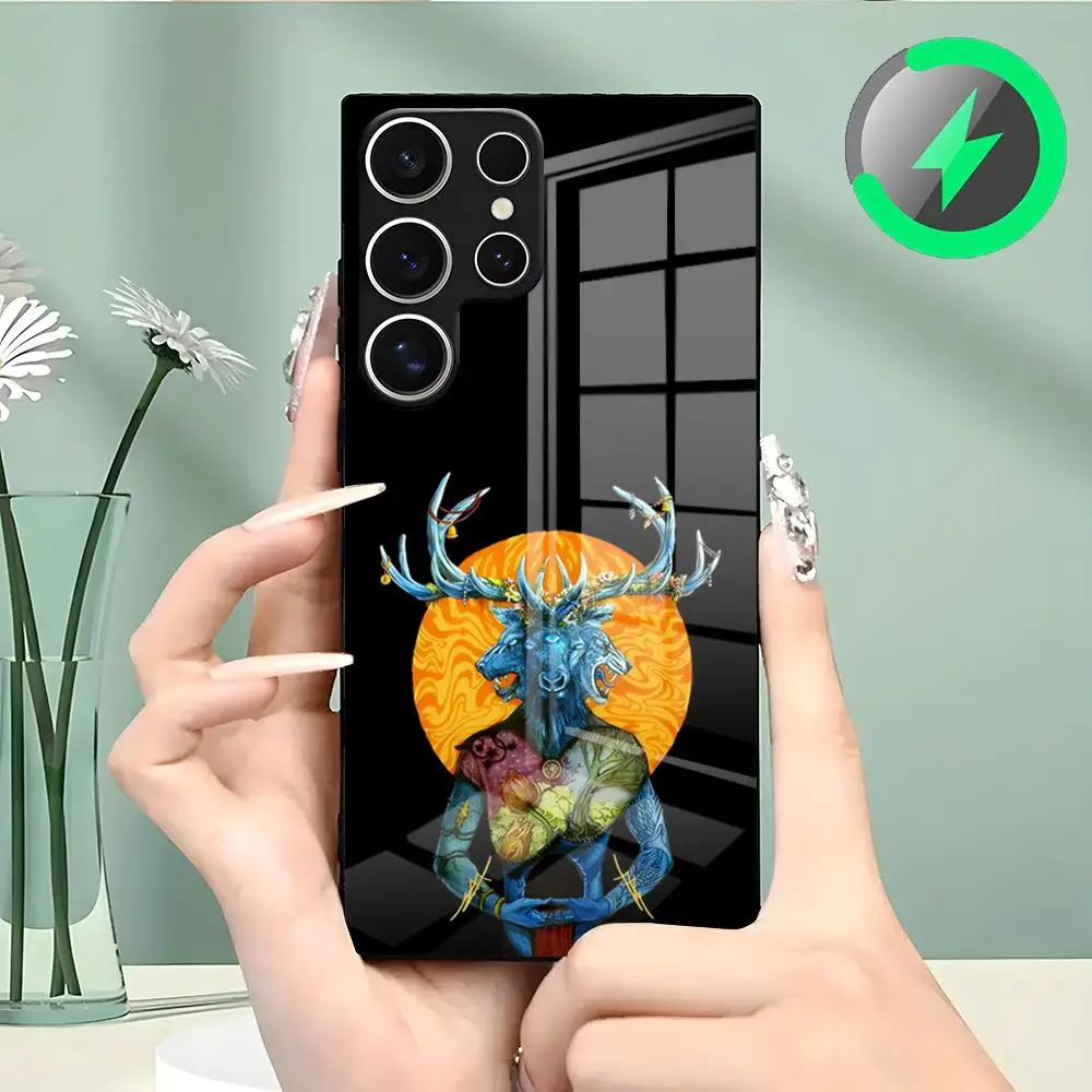 Mastodon Band Handyhülle für Samsung S26 S25 S24 S23 S22 S21 S20 Edge Ultra Plus FE für Magsafe Glashülle