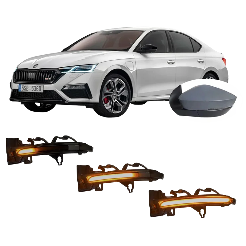 for Skoda Octavia MK4 NX A8 PV5 Hatchback Combi VRS 1.0 1.4 2.0 Hybrid 2020 - 2025 Dynamic LED Side Mirror Turn Light Signal Lam