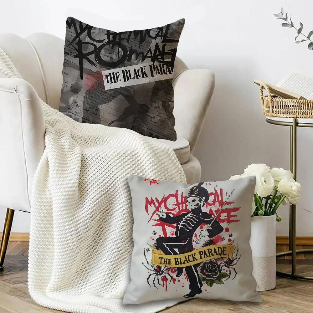 Band My C-Chemical R-Romance Pillow Gift Home Office Decoration Bedroom Sofa Car Cushion Cover case 45x45