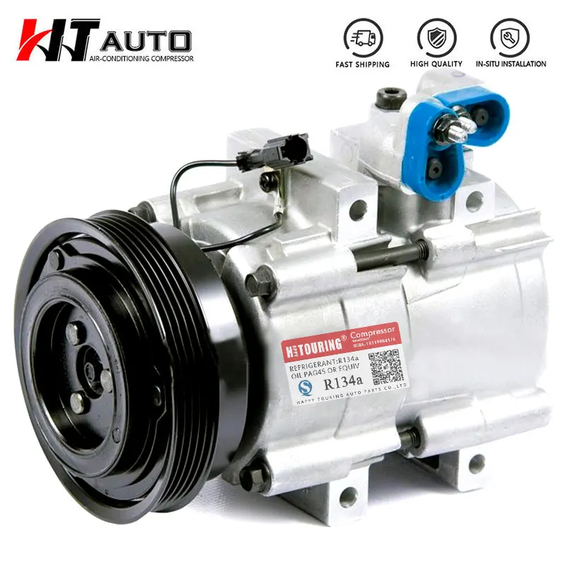 AC Compressor for Hyundai Santa Fe 01-04 Sonata 99-05 Optima 01-06 2.4L 9770138071	97701-38071	9770126011 57189  9770138071RU