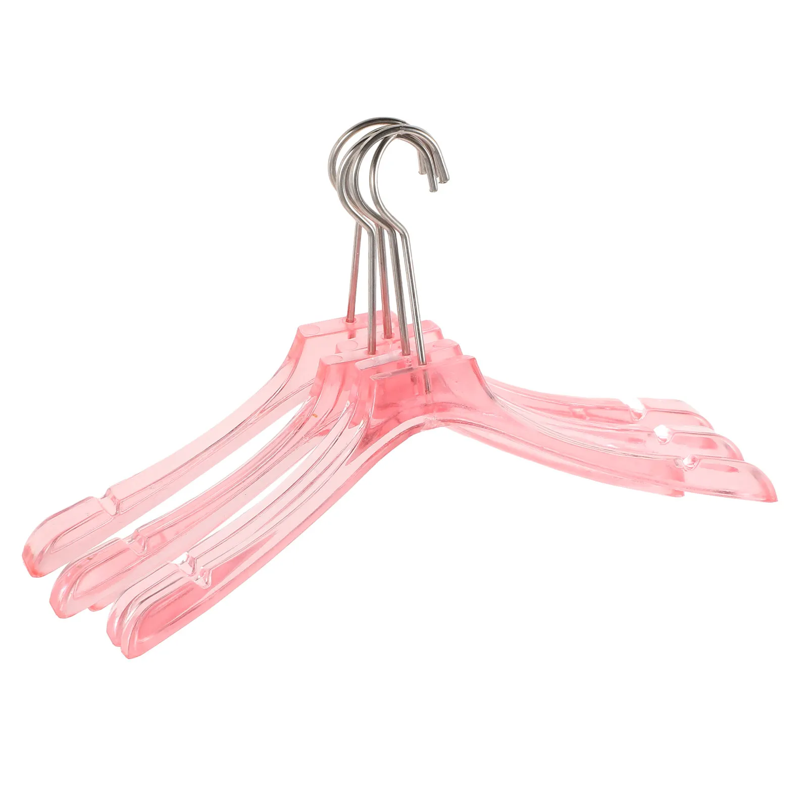 

5Pcs Mini Clothes Hangers Metal Dress Outfit Holders Wire Rack Accessories for Gown Display Dollhouse Decoration