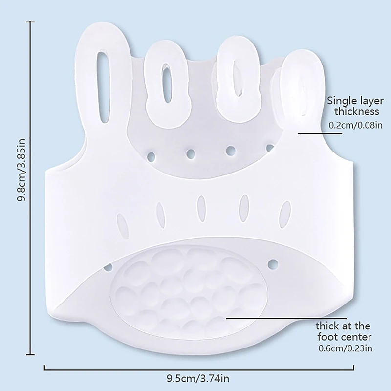 เครื่องแยกนิ้วเท้า1คู่นิ้วหัวแม่เท้าผิดรูป