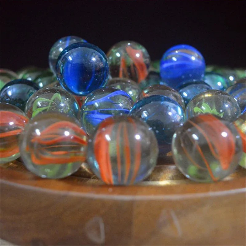 10/20Pcs 14mm Colorful Glass Balls Marbles Pinball Machine Game Vase Aquarium Fish Tank Filler Home Decoration Toys For Kids