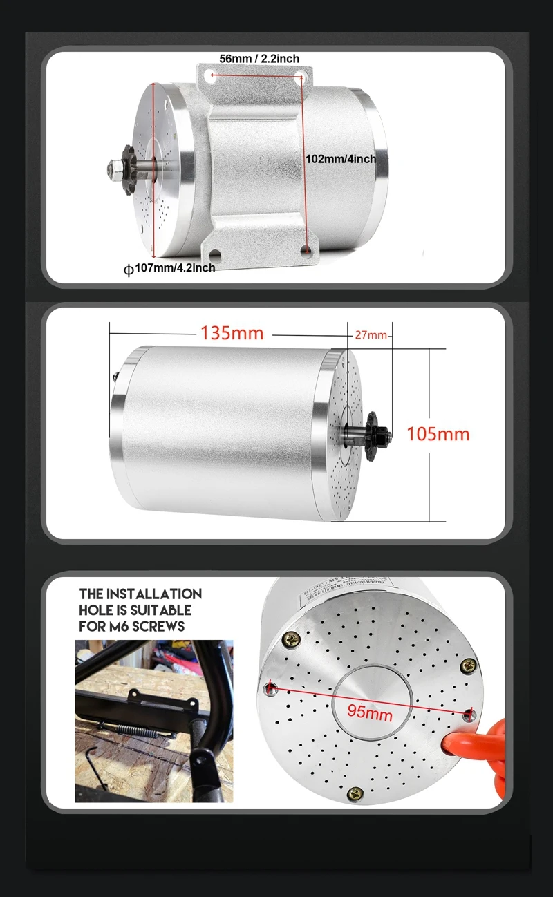 Kit Moteur électrique Brushless 72V 3000W – Conversion VTT, Scooter, Go Kart
