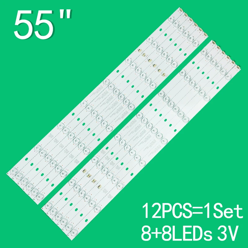 New LED Backlight Strip For LED55D16-ZC14-01(A) 02/03/04/05(C) 3035501620B 55D3550 LE55A910 LD55U3300 LE55MNF5 55PFL5240/T3