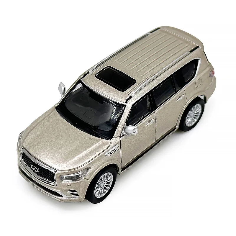 1:64 Scale Infiniti QX80 Gold Diecast Model Miniature Toy Car Vehicle