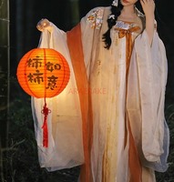 5pcs Mid-Autumn Festival decoration antique folding portable light-emitting paper lantern handmade lantern pendant