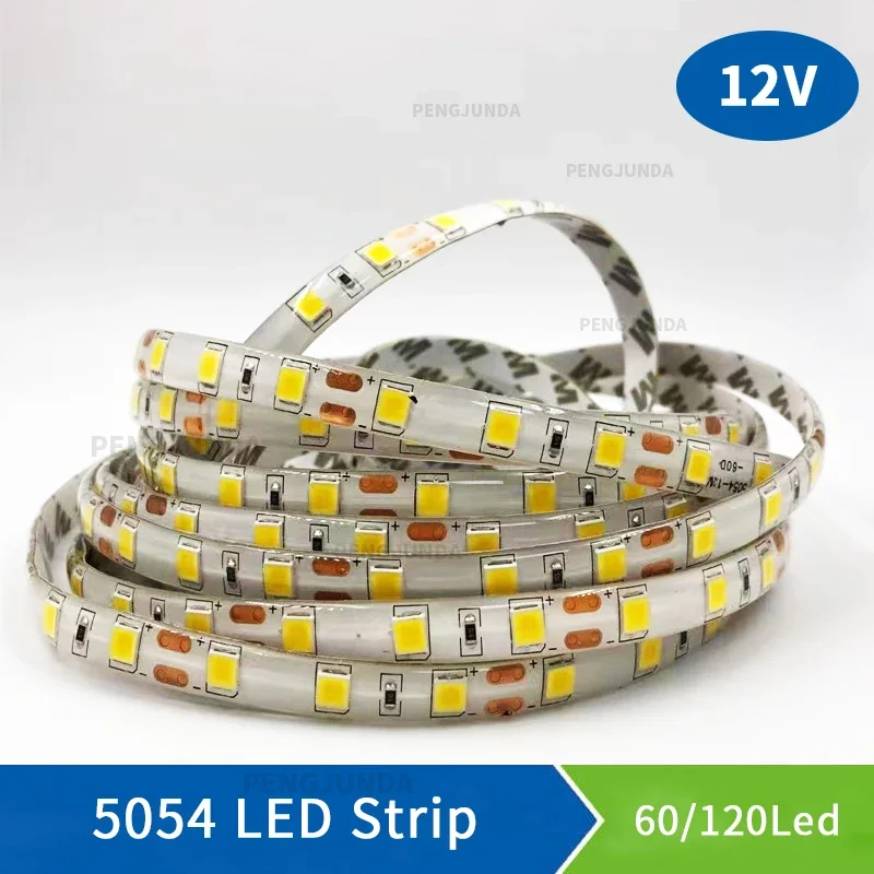 

Водонепроницаемая светодиодная лента дневного света 5054 SMD 300/600 светодиоды гибкая светодиодная лента 12 В постоянного тока для внутренней кухни теплый белый ярче, чем 5630 5050