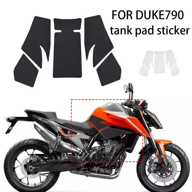 Para KTM DUKE 790, almohadilla lateral de tracción de tanque de motocicleta de alta calidad, pegatina de agarre de rodilla de combustible de Gas, nuevo estilo 20 21 22 2020-2022