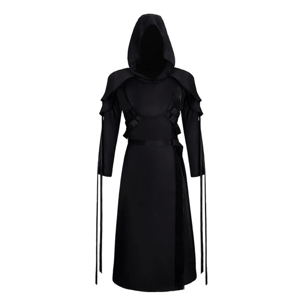 

Medieval The Ghost Face Cosplay Costume Game Dead Daylight Role Play Uniform Halloween Carnival Party Outfit Men Women Costume