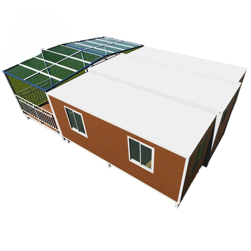 YG 2025 Ready Prefab House Expandable Home Portable Folding Insulation Garage Storage Casa Steel Framed Construction with Shed