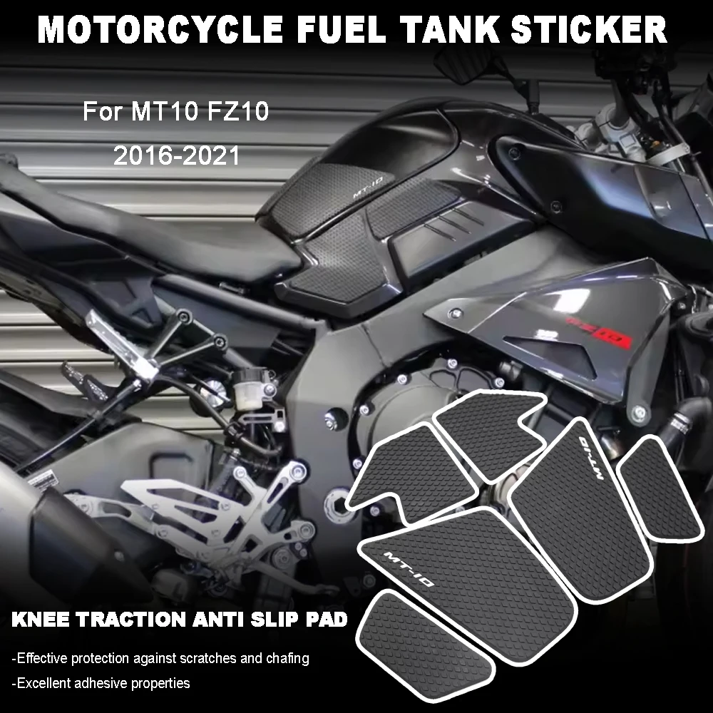 

Motorcycle Fuel tank pad For MT10 MT 10 FZ10 FZ 10 2016-2021 Fuel tank accesso fuel tank sticker Knee traction anti slip pad
