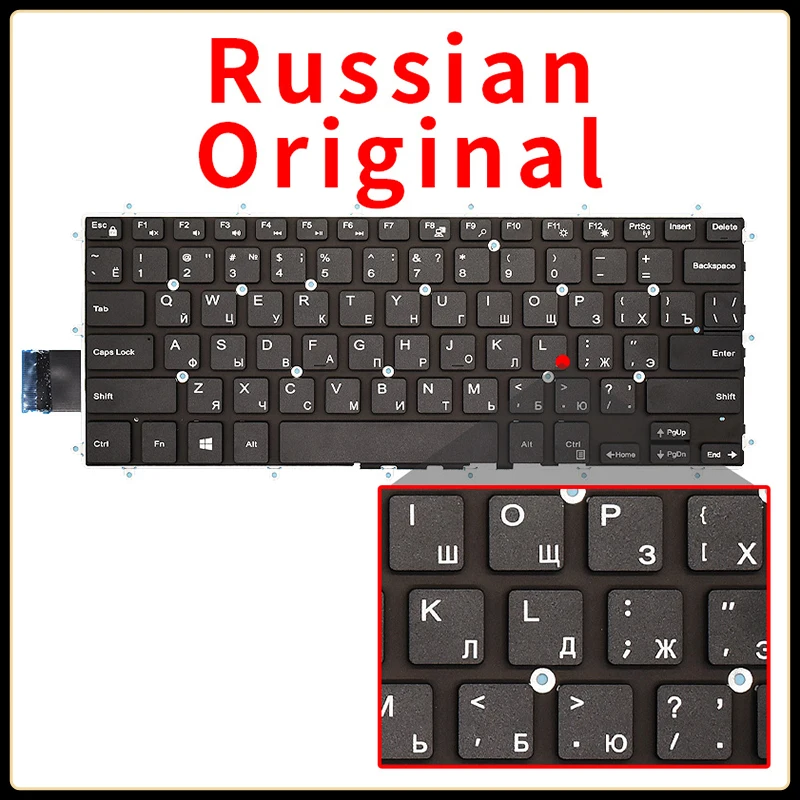 US/SP/Spanish/Russian/Brazil Backlit Laptop Keyboard For DELL inspiron14-7466 7560 7460 5378 P69G P61F 7572 5483 Replacement