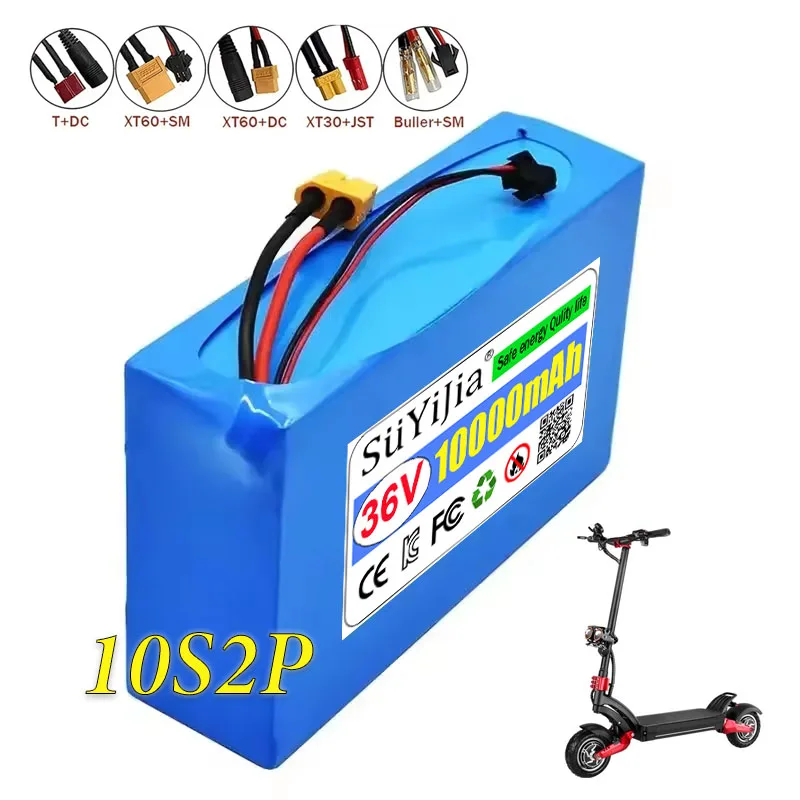 Premium 36V 10S2P 10000mAh 18650 Battery Pack | Reliable High-Energy Density Pack for Power Tools Scooters and More