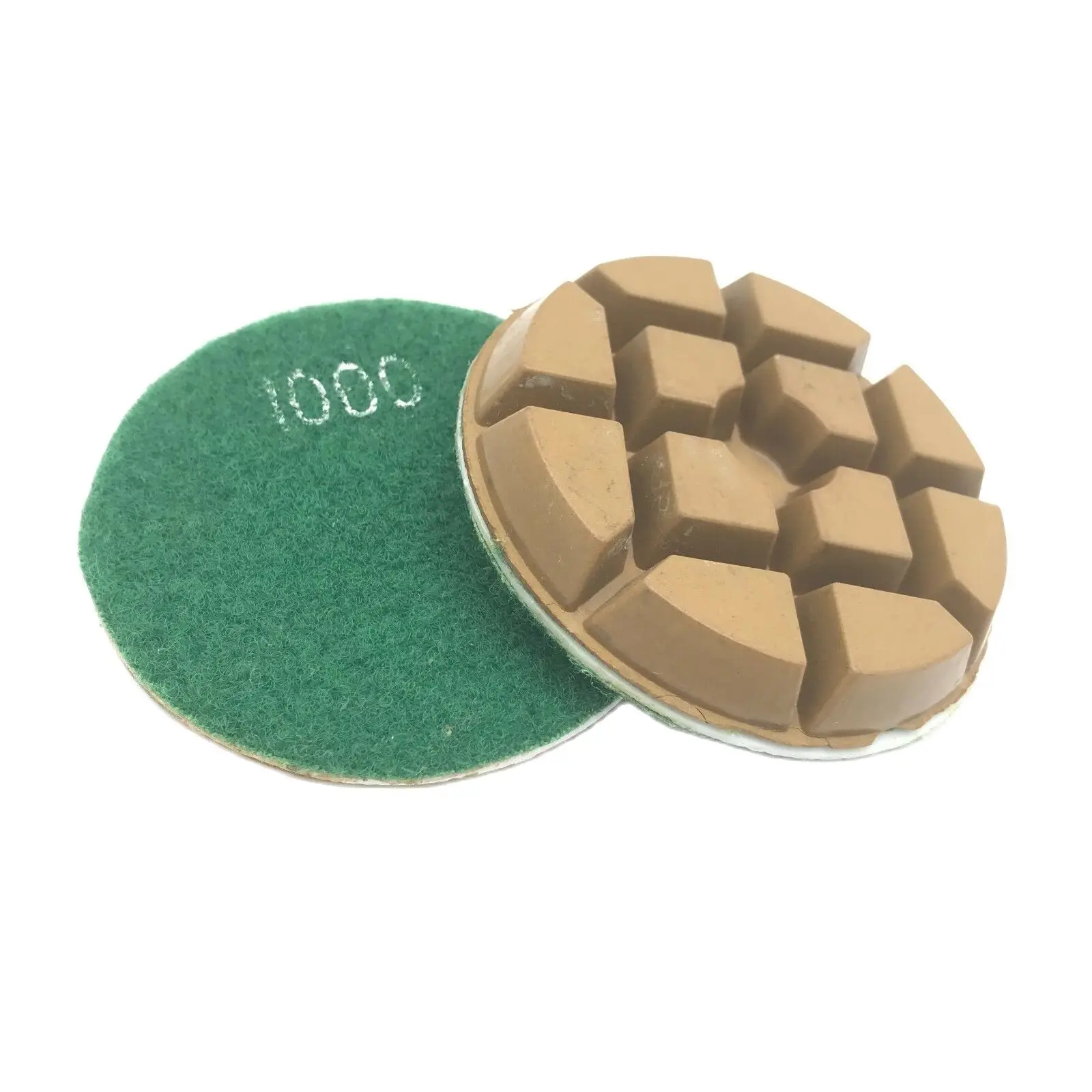 Almofadas de polimento para piso de diamante 3 ", disco molhado de resina para pedra de concreto