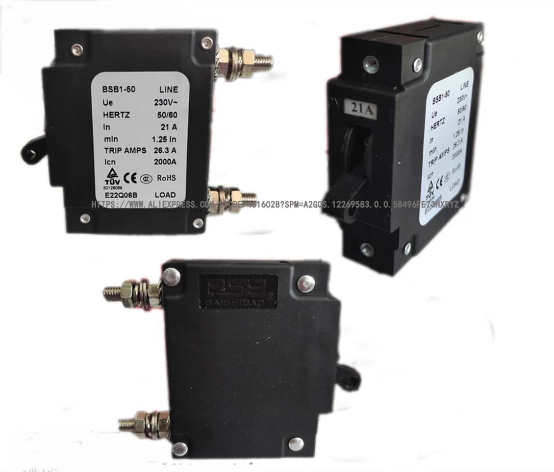 BSB1-50 CIRCUIT BREAKER IN 15A 18A 21A 23A 30A 32A 35A 36A 40A 45A 50A GENERATOR PARTS