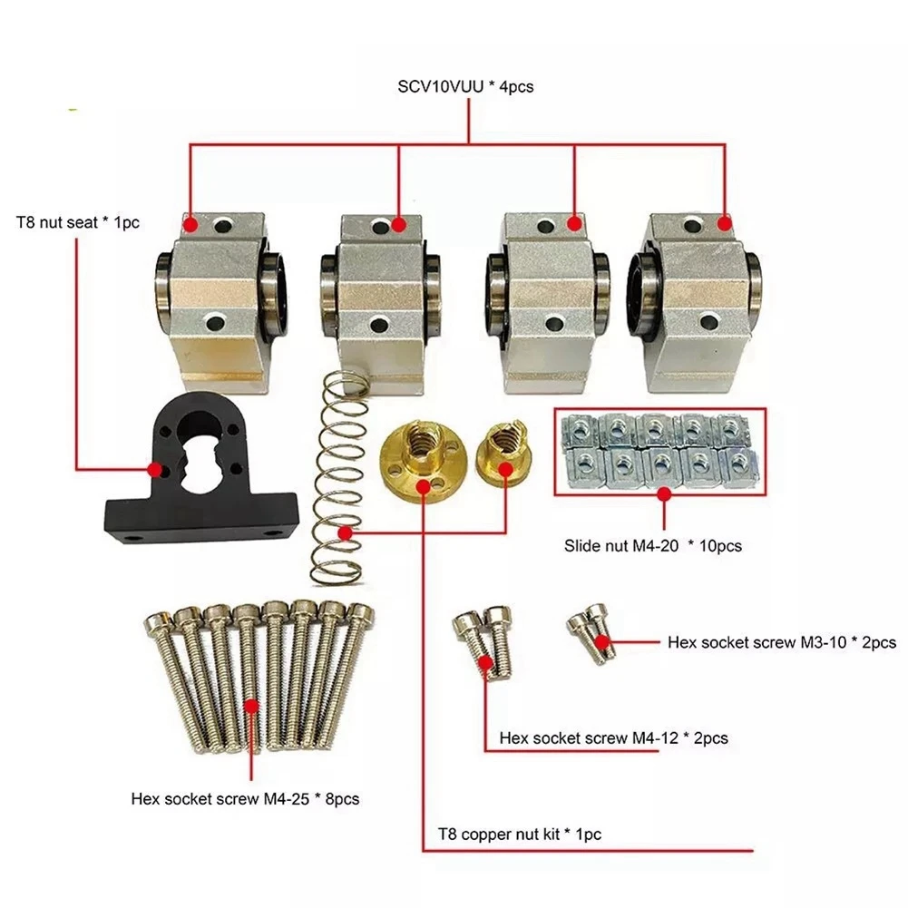 Kit de Atualização Eixo X, Roteador CNC 3018 Pro