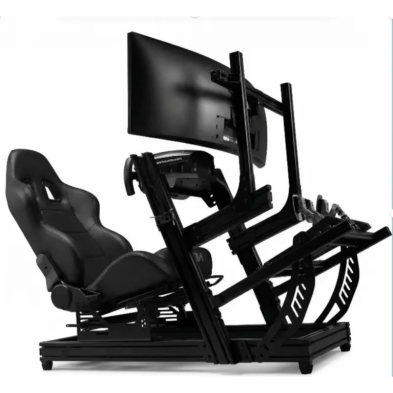 Front & Side Mount Edition Ultra-comfortable Adjustable Seat F-GT Elite Sim Racing Simulator Kit