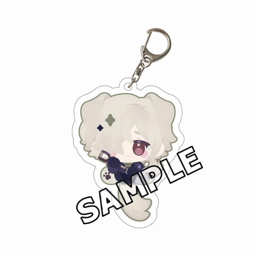 Game Identity V 6cm Acrylic Cute Character Backpack Hanger Pendant Car Key Decoration Fan Gift Keychain view 2