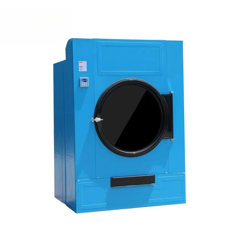 Industrial or Commercial Use Blue Color Stainless Steel 15kg Gas Heating Laundry Tumble Dryer Machine