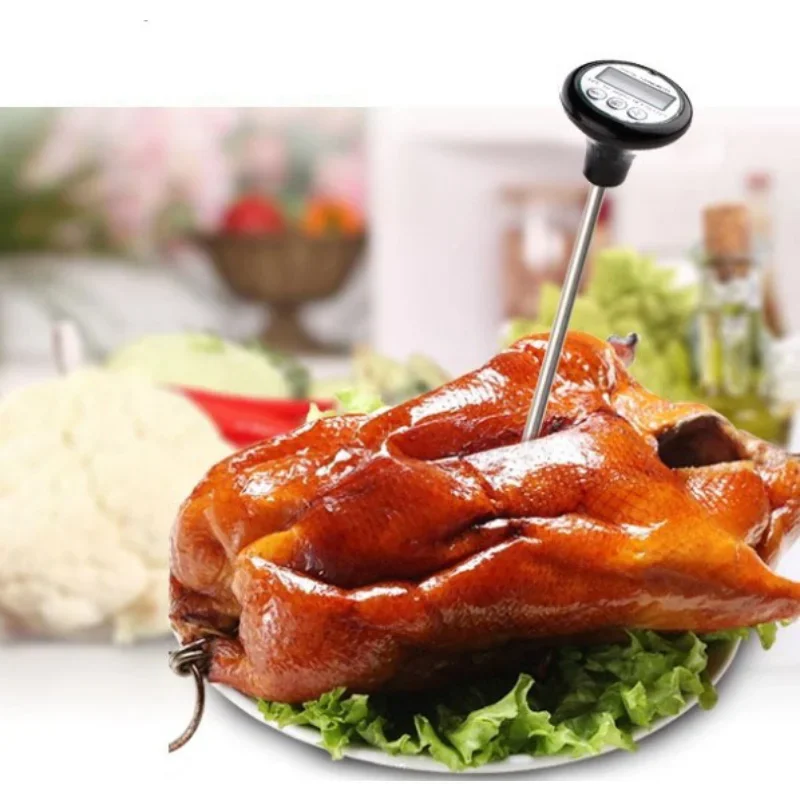 Digital Food Thermometer Kitchen BBQ Cooking Meat/Milk Probe Temperature Gauges Heat Indicator