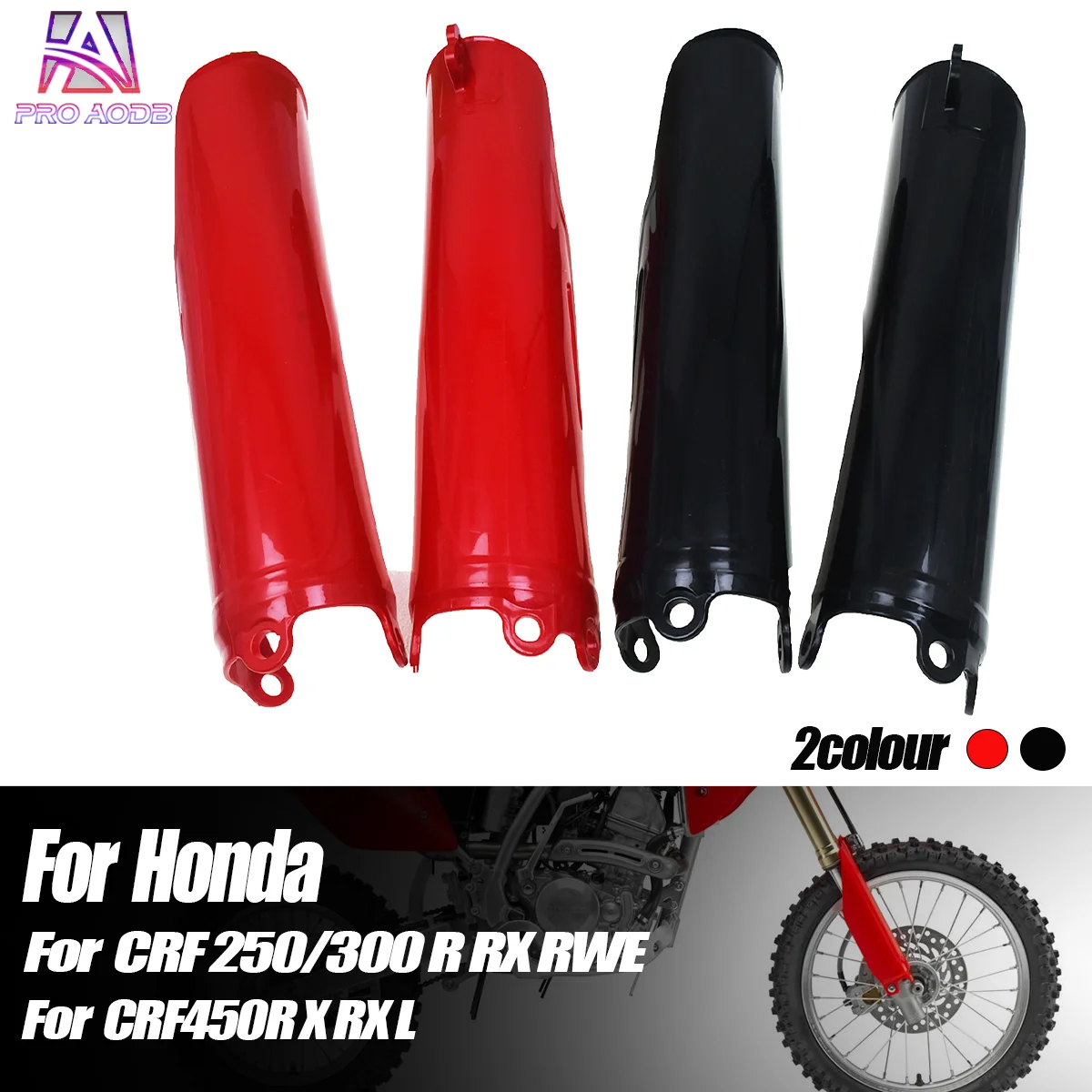 Fork Guard Protector Cover For Honda CRF250R 450R CRF250RX 450RX CRF300RX CRF450X 450L 450RL 450RWE 2019-2025 Motorcycle Parts