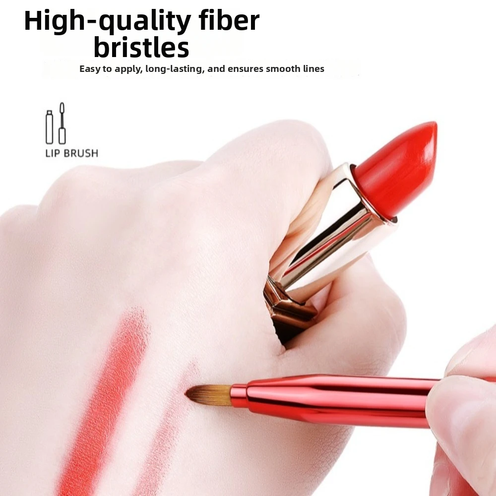 Telescopic Retractable Lip Brush Brow Brush Double-headed Lip Gloss Brush Cosmetic Lip Liner Lipstick Brush Make Up Tools